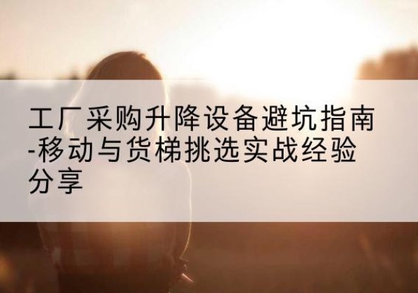 丰城移动式升降机怎么选-工厂采购升降设备避坑指南-移动与货梯挑选实战经验分享